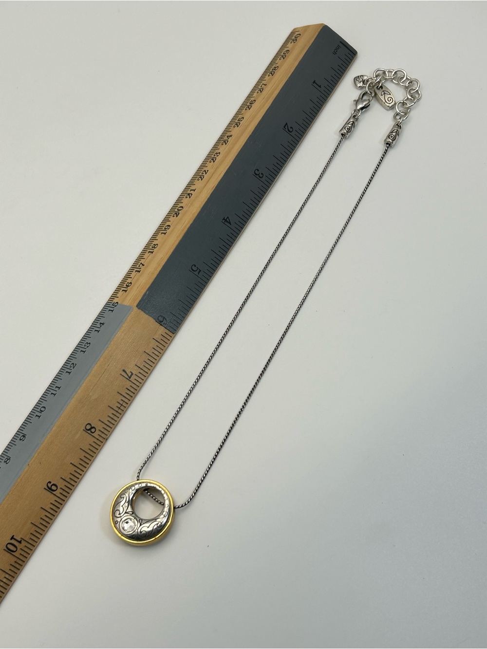 Brighton Aries Necklace 17" Two-tone Gold Silver Plated Swarovski Crystal - Picture 10 of 12